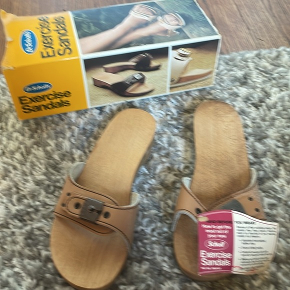 NWT Natural Wheat 1970’s Vintage Dr. Scholl’s Exercise Sandal Size 6 - Picture 8 of 9